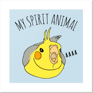 my spirit animal is an angry cockatiel Posters and Art